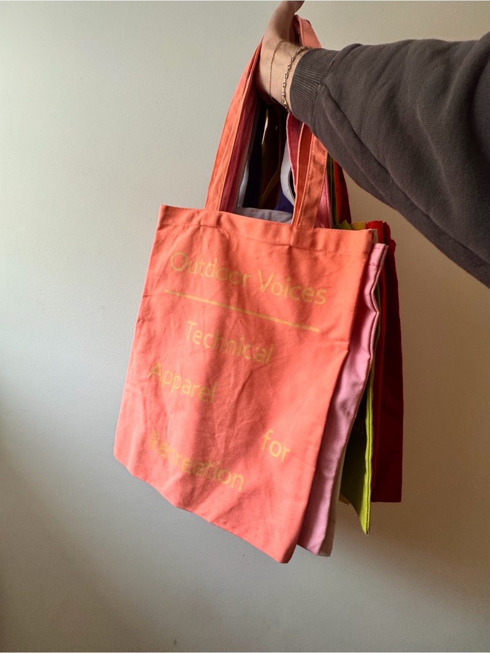 Outdoor Voices Logo Canvas Tote
